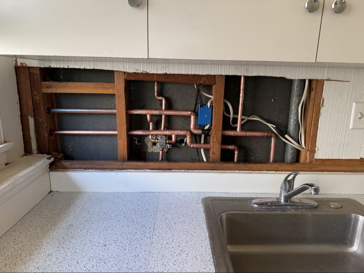 Kitchen Repiping / 厨房全屋换管